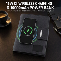 Fabricant de carnets numériques innovants, pas besoin de recharger le stylo, avec batterie externe de 8000 mAh, pour cadeau d'affaires, logo personnalisable