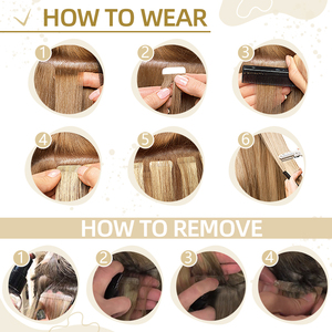 Extensiones de Cabello con Cinta Invisible Doble La Remy Virgin Cuticle, Aspecto Natural Sin Costuras, Cinta de Doble Cara, Profesional para Salón - Product Image 5