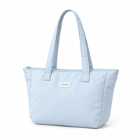 Sac fourre-tout personnalisé en tissu Oxford grande capacité pour le travail et les voyages avec fermeture éclair et longues poignées