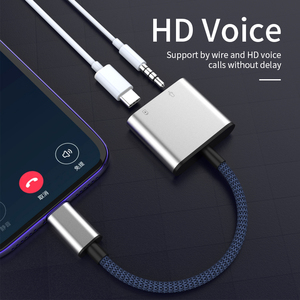 Buena calidad 2 en 1 divisor de auriculares Aux Converter auricular <span class=keywords><strong>Jack</strong></span> <span class=keywords><strong>Audio</strong></span> <span class=keywords><strong>Adaptador</strong></span> tipo C a 3,5mm <span class=keywords><strong>adaptador</strong></span> de <span class=keywords><strong>Audio</strong></span> para Iphone15 - Product Image 5