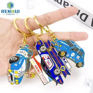 Fashion metal custom soft enamel keychain different design charms metal key ring zinc alloy key holder gold keyring