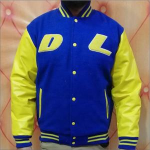 Veste universitaire vintage pour homme sur mesure OEM, hiver, 100% laine, broderie en chenille, col montant, tissu 100% coton - Product Image 2