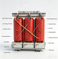 Transformador Trifásico de Resina Fundida Tipo Seco SCB13 150kva 33kv 110v 220v Transformador de Distribución 50/60hz Dos Bobinados