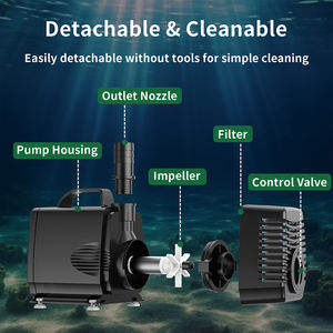 <span class=keywords><strong>Pompe</strong></span> à eau submersible pour aquarium et bassin de rochers, filtre électrique domestique basse pression, <span class=keywords><strong>pompe</strong></span> de circulation pour petit bassin à poissons 3000L/H - Product Image 4