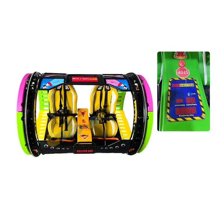 coin operated Happy Rolling Car Amusement bumper car 720 degree 360 rolling car For School