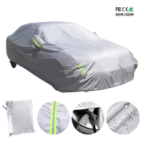 Accessoires de voiture Housse de voiture universelle Imperméable Coupe-vent Protection solaire Protection contre les intempéries Anti-rayures PEVA avec coton