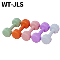 Ensemble d'haltères hexagonales en fer PE pour femmes et enfants, lavables, avec poignée anti-transpiration, équipement de fitness pour exercices cardiovasculaires à domicile
