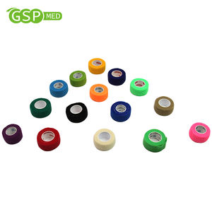 2.5cm * 4.5m perban dokter hewan tanpa tenun bungkus tahan keringat Multi warna elastis perekat diri perban produk medis pemasok pertolongan pertama - Product Image 4