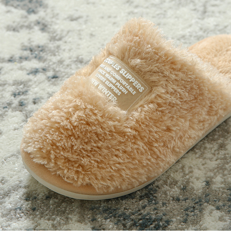 Couples Home Cotton Slippers Comfortable Warm Soft House Slippers Winter