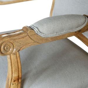 P0060 Franse klassieke massief houten antieke banket-eetkamerstoel met armleuningen voor thuis- en hotelgebruik - Product Image 4