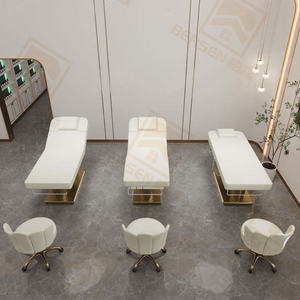 Lit <span class=keywords><strong>de</strong></span> <span class=keywords><strong>massage</strong></span> électrique pour spa <span class=keywords><strong>de</strong></span> beauté, design européen, base en acier inoxydable doré <span class=keywords><strong>de</strong></span> luxe, <span class=keywords><strong>extra</strong></span> <span class=keywords><strong>large</strong></span>, à vendre - Product Image 4