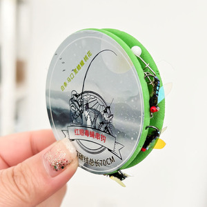 Pesca de agua dulce Woolly Bugger Rig con flotador o gancho de cuerda que se hunde Juego de mosca simulada - Product Image 1