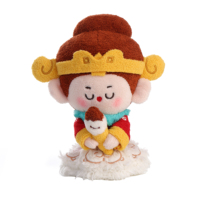 Peluche adorable du Roi Singe Sun Wukong version Q, jouet en peluche du Grand Sagesse du Voyage en Occident avec bandeau doré