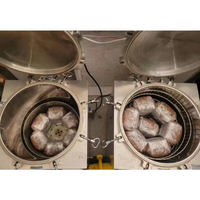 Esterilizador autoclave de seta de vapor de acero inoxidable de 35/50/75/100/120/150/200L para bolsas de sustrato y desove