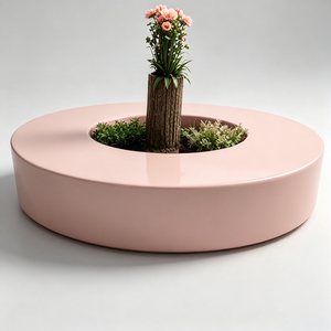 Asiento Público Único con Macetero, Asientos Artísticos de Fibra de Vidrio Personalizados, Mobiliario de Paisaje para Atracciones Turísticas - Product Image 6