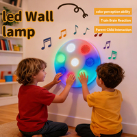 Juguete Musical Interactivo Whack-a-mole para Niños, Juego de Luces Táctiles LED RGB, Equipo de Actividades Sensoriales para Niños