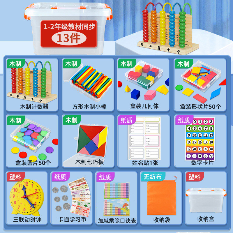 [เคาน์เตอร์ไม้อัปเกรด] พร้อมกล่องเก็บของ [ชุด13ชิ้น]