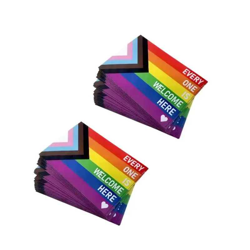 Etiqueta do carro do ímã da bandeira do arco-íris LGBT/vinil Lesbian Bissexual Transgender do orgulho gay resistente UV à prova de intempéries