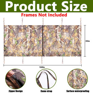 Carpa <span class=keywords><strong>de</strong></span> caza para árbol, impermeable, camuflaje, con cremalleras silenciosas, bolsillos <span class=keywords><strong>de</strong></span> almacenamiento, refugio portátil ligero - Product Image 2