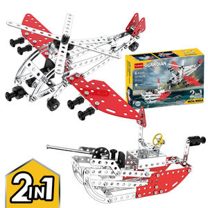 Kit de construction métallique 2-en-1 transformable, <span class=keywords><strong>cadeau</strong></span> <span class=keywords><strong>pour</strong></span> garçons, jouet STEM transformable personnalisable <span class=keywords><strong>pour</strong></span> grossistes - Product Image 2