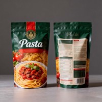 Sachet Doypack Personnalisé Imprimé Anti-humidité pour Pâtes Spaghetti, Emballage Alimentaire en Plastique Mylar avec Fenêtre