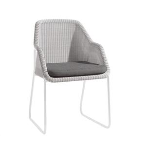 Conjunto de mesa y sillas de ratán para exteriores, 4 plazas, impermeable, moderno, estilo escandinavo, muebles de patio para terraza, balcón, villa - Product Image 3