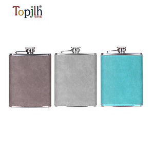 Topjlh Venta caliente 6oz Sublimación Cuero <span class=keywords><strong>Peltre</strong></span> Hip Flask Sleeve - Product Image 5
