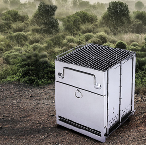 <span class=keywords><strong>Barbecue</strong></span> universel pliable en acier inoxydable pour le camping en plein air, foyer à bois et charbon <span class=keywords><strong>de</strong></span> bois - Product Image 5