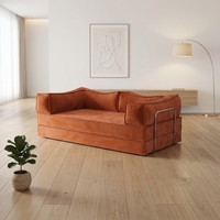 Ensemble de canapé d'angle moderne en tissu de lin durable et écologique avec rembourrage en éponge, livraison directe, mobilier de maison pour appartement aux États-Unis