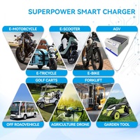 Chargeur super rapide 880W 24V/20A 36V/17A 48V/18A 60V/14A 72V/12A pour vélo électrique, trottinette électrique, chariot élévateur