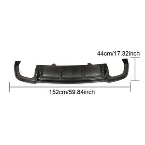 Per Audi <span class=keywords><strong>A5</strong></span> Sline S5 2-Door 4-Door <span class=keywords><strong>2017</strong></span> - 2019 paraurti posteriore Lip diffusore auto Spoiler splitter in fibra di carbonio - Product Image 6