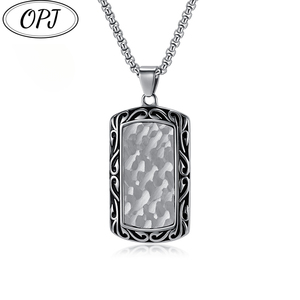 Pendentif en fonte rétro punk rock original pour homme Cadeau de chaîne en acier inoxydable élégant - Product Image 1