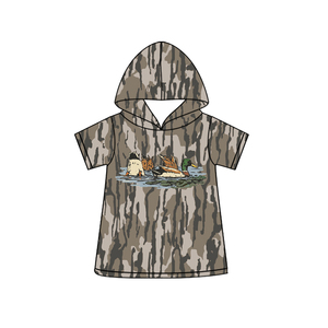 T-shirt à manches courtes pour bébé garçon, imprimé camouflage personnalisé BT1774, sweat à capuche d'été pour enfants - Product Image 1