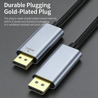 Câble USB C vers DisplayPort 8K 60Hz, adaptateur USB Type C vers DP 1.4 pour Macbook Pro, téléphone vers moniteur HDTV projecteur