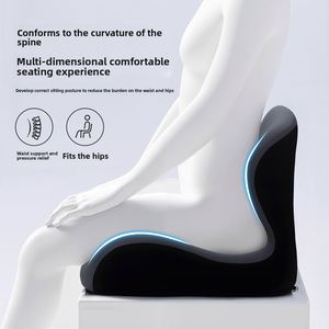 Coussin de siège en mousse à mémoire de forme pour chaise de bureau et siège de voiture, conception monobloc pour étudiants et personnes paresseuses - Product Image 2