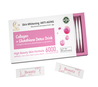 DUOZI OEM Logo personnalisé Poudre de collagène Liquide oral Soin de la peau L-Glutathion Capsules éclaircissantes pour la peau Boisson au collagène