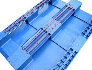 Palette plate en plastique épaissie pour chariots élévateurs, surface plane spéciale pour entrepôts de transfert logistique et trois tapis de stockage - Product Image 3