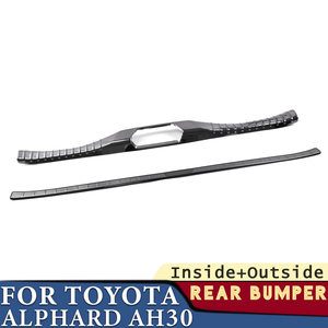 Paraurti bagagliaio per Toyota Alphard AH30 accessori auto a 2018 2022 in acciaio parafango posteriore protezione davanzale adesivo decorazione - Product Image 2