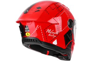 <span class=keywords><strong>Casque</strong></span> de moto intégral <span class=keywords><strong>vintage</strong></span> rare, style rétro de course des années 1970 - Product Image 6