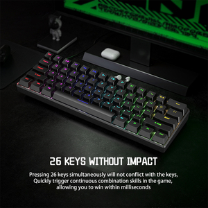 <span class=keywords><strong>Clavier</strong></span> <span class=keywords><strong>Gaming</strong></span> <span class=keywords><strong>Mécanique</strong></span> 60 Pour Cent Ergonomique Durable avec Câble USB-C Détachable, Mini <span class=keywords><strong>Clavier</strong></span> Blanc avec Switches Rouges - Product Image 3