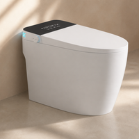 Siège de toilette intelligent électrique japonais avec bidet chauffant, lavage à l'eau chaude, séchage à l'air et couvercle automatique