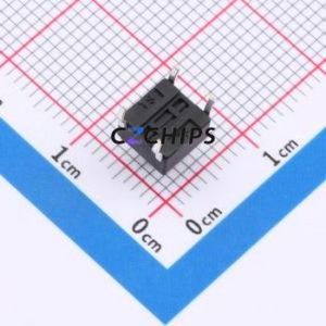 ZX-QC66-6.5CJ Tactile Switch Through hole Component THT-4P,6x6mm Switch Single Pole Single Throw Round Button 2.6N Through Hole - Product Image 2
