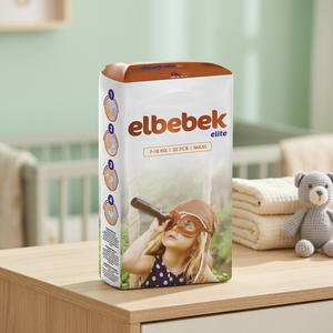 Pañales Desechables para Bebé Elbebek con Tela No Tejida, Suaves, Transpirables, con Absorción y Protección Contra Fugas, Tallas S/M/L/XL/XXL, 27-40 Libras - Product Image 3
