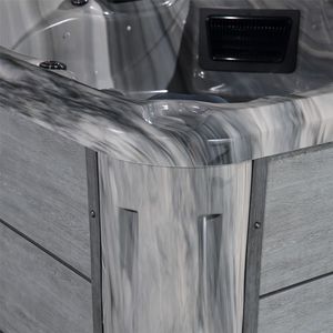 Jacuzzi familial d'extérieur, 5 places dont un fauteuil inclinable, désinfection à l'ozone, chauffage thermostatique, certifié CE - Product Image 3