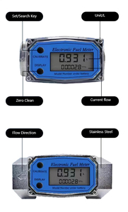 เครื่องวัดอัตราการไหลแบบดิจิตอล HIGHJOIN HFM900-K24 ทำจากสแตนเลสและอะลูมิเนียมอัลลอยด์ กันน้ำ ความแม่นยำ +/-5% พร้อมการเชื่อมต่อแบบเกลียว - Product Image 4