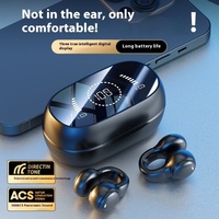 Écouteurs à Conduction Osseuse M47 avec Traduction IA, Interprétation Simultanée, LED, Chipset JL, ANC pour Casque BT avec Affichage Numérique