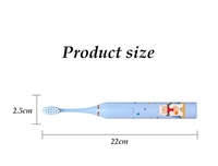 Brosse à dents électrique sonique alimentée par USB pour enfants de 6 à 13 ans Poils souples Vibration à grande vitesse Nettoyage efficace pour enfants