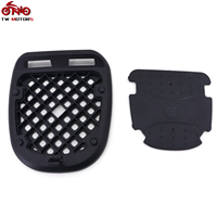 TW Fashion Moto Cover 33L Boîte arrière de moto en plastique PP Noir pour le rangement du casque, conduite en plein air, verrouillable