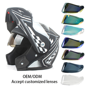 An toàn chuyên nghiệp lật lên đôi <span class=keywords><strong>Visor</strong></span> thiết kế mới Dot Mũ bảo hiểm xe máy - Product Image 2