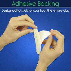 6 çift kemer destek pedleri yapışkanlı keçe ayak eklemek Arch pedleri ayakkabı sandalet Flip flop çizmeler yüksek topuklu düz ayak - Product Image 4